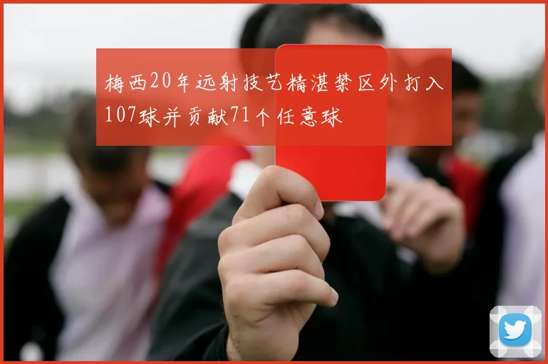 梅西20年远射技艺精湛禁区外打入107球并贡献71个任意球